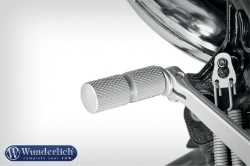 Afbeeldingen van Gear lever enlargement classic version - silver diverse BMW modellen Wunderlich