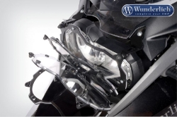 Afbeeldingen van Foldable headlight protector clear BMW R1200GS LC/ Adventure - black Wunderlich