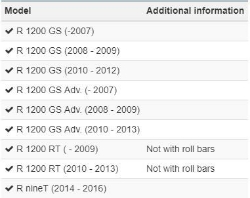 Afbeeldingen van Engine protection plate Dakar diverse BMW modellen - silver Wunderlich