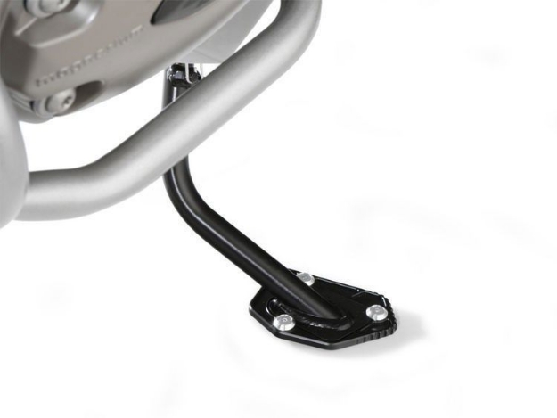 Afbeeldingen van Side stand enlarger for low suspension BMW R1200GS/Adv. '08-'13 - black Wunderlich