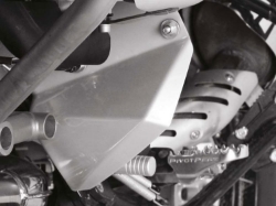 Afbeeldingen van Foot protectors BMW R1200GS/Adv. '08-'13// R1200R -'14 - silver Wunderlich