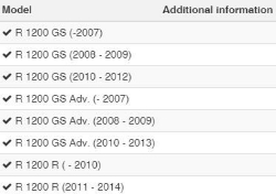 Afbeeldingen van Foot protectors diverse BMW modellen - black Wunderlich
