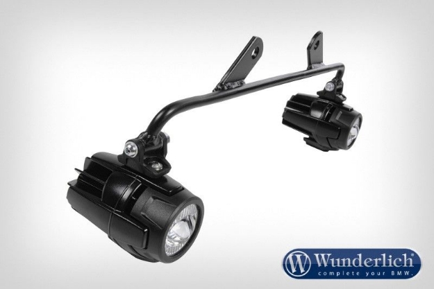 Afbeeldingen van Mounting kit auxiliary lamps for Wunderlich tank protection bar BMW R1200GS LC- black Wunderlich