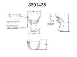 Afbeeldingen van Classic Trophy cockpit fairing BMW R1200R -'14 - smoked grey-metallic Wunderlich