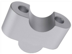 Afbeeldingen van Handlebar riser ABE approved 25mm BMW F800R -'14 - silver Wunderlich