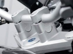 Afbeeldingen van Handlebar risers 25mm BMW R1200R '11-'14 - silver Wunderlich