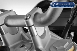 Afbeeldingen van Handlebar riser for Models without BMW Navigation System 25mm BMW R1200R(S) LC - silver Wunderlich