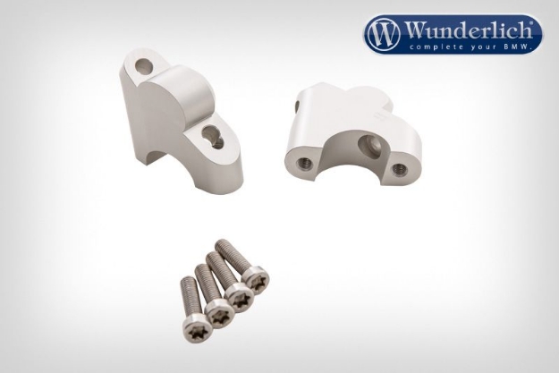 Afbeeldingen van Handlebar riser ERGO+ BMW R1200R LC - silver Wunderlich