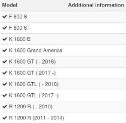 Afbeeldingen van Cruise Control short diverse BMW modellen- black Wunderlich