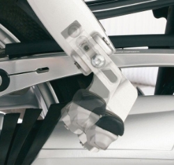 Afbeeldingen van ERGO Passenger + footrest lowering kit BMW R1200R -'14/ R1200S(T)/ R nine T '14-'16 - silver