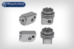 Afbeeldingen van Vario joint rider (pair) BMW R1200R(S) LC// R Nine T Urban G/S// S1000XR - silver Wunderlich