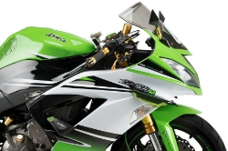 Afbeeldingen van Side Spoiler Downforce Sport Puig Kawasaki ZX6-R '09-18 - groen