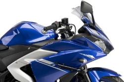 Afbeeldingen van Side Spoiler Downforce Sport Puig voor de Yamaha R3 '15-18 blauw