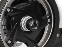 Afbeeldingen van Spindle protector rear BMW F800GT/S/ST - black Wunderlich