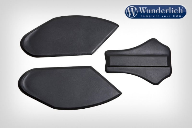 Afbeeldingen van Tank pad kit (3-delig) BMW S1000R / S1000RR - black Wunderlich