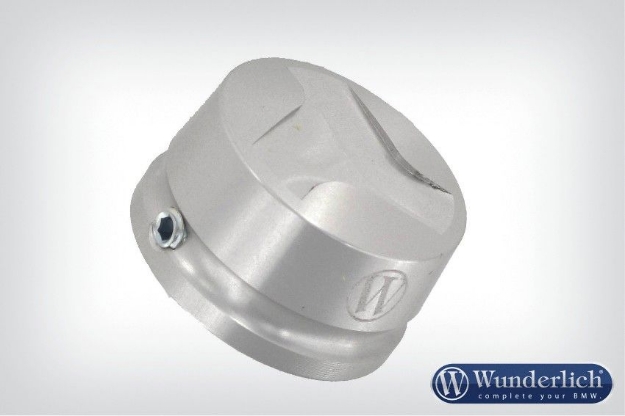 Afbeeldingen van Aluminium cover for Telelever joint diverse BMW modellen - silver Wunderlich