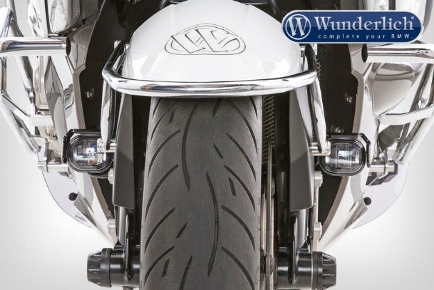 Afbeeldingen van LED additional headlight for Duo-lever assembly BMW K1600GT - black Wunderlich