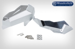 Afbeeldingen van Valve cover & cylinder protectors dakar left + right - silver Wunderlich