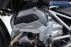 Afbeeldingen van Valve cover & cylinder protectors dakar left + right - silver Wunderlich