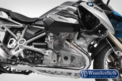 Afbeeldingen van Valve cover & cylinder protectors dakar left + right - black Wunderlich