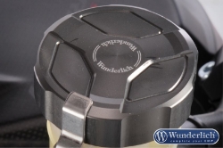 Afbeeldingen van Brake reservoir aluminum cover rear diverse BMW modellen - titanium Wunderlich