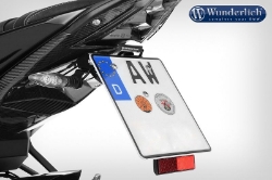 Afbeeldingen van Number plate carrier Legere Vario BMW S1000R '14-/ S1000RR '15-- black Wunderlich