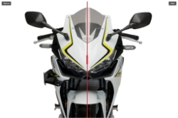 Afbeeldingen van Side Spoiler Downforce van Puig voor de Honda CBR500R - zwart