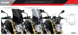 Afbeeldingen van Vervangingsruit naked bike TOURING Puig BMW R1250R '19--licht getint
