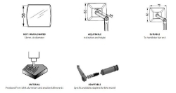 Afbeeldingen van Stuurspiegel model Monaco universeel Puig zwart