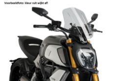 Afbeeldingen van Vervangingsruit naked bike Touring Puig Ducati Diavel 1260 '19- -zwart