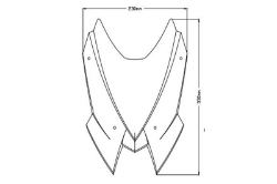 Afbeeldingen van Vervangingsruit naked bike Puig Kawasaki Z900 '20- -donker getint