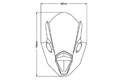 Afbeeldingen van Vervangingsruit Puig Jetstream Z Kawasaki Ninja 650 '20- -donker getint