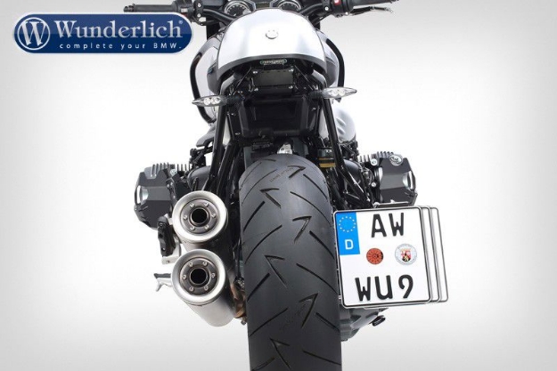 Afbeeldingen van Wunderlich License plate holder-Kennzeichentrager seitlich schwarz BMW R nineT