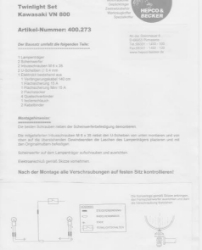 Afbeeldingen van Custom Twinlight Set Hepco&Becker chroom Kawasaki VN800