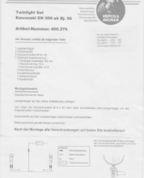 Afbeeldingen van Custom Twinlight Set Hepco&Becker chroom Kawasaki EN500 1996-