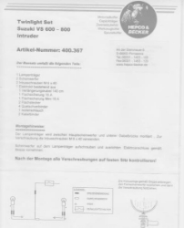 Afbeeldingen van Custom Twinlight Set Hepco&Becker chroom Suzuki VS800GL/GPL Intruder