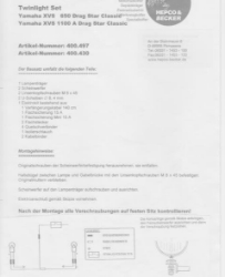 Afbeeldingen van Custom Twinlight Set Hepco&Becker chroom Yamaha XVS650C