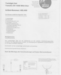 Afbeeldingen van Custom Twinlight Set Hepco&Becker chroom Yamaha XV1600 Wild Star