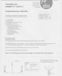 Afbeeldingen van Custom Twinlight Set Hepco&Becker chroom Honda VT1100C3