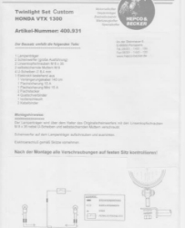 Afbeeldingen van Custom Twinlight Set Hepco&Becker chroom Honda VTX1300S 2003-