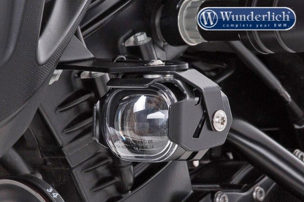 Afbeeldingen van LED additional headlight MicroFlooter for vehicle install BMW F800R - black Wunderlich