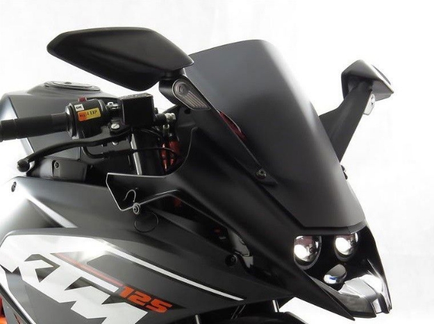 Afbeeldingen van Vervangingsruit standaard KTM RC125/RC390 '15-'16-zwart