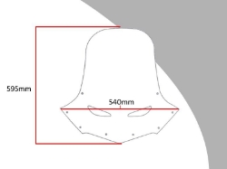 Afbeeldingen van Vervangingsruit touring / flip-up Honda XL1000V -'02-licht getint