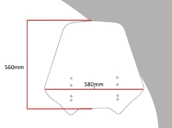 Afbeeldingen van Vervangingsruit touring Honda ST1300 '02--transparant