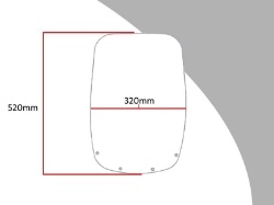 Afbeeldingen van Vervangingsruit touring Honda XRV750 Africa Twin '90-'92-transparant