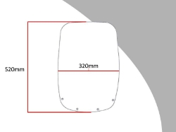 Afbeeldingen van Vervangingsruit touring Honda XRV750 Africa Twin '93-'95-donker getint