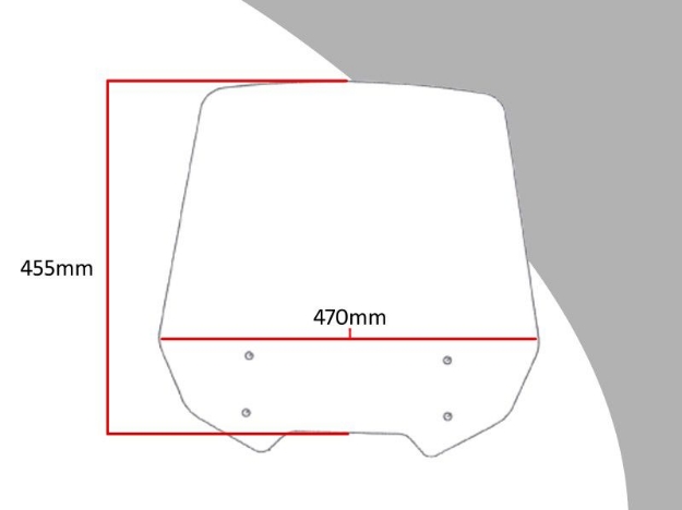Afbeeldingen van Vervangingsruit touring Honda NT700V Deauville '06--licht getint