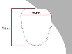 Afbeeldingen van Vervangingsruit touring Kawasaki ZZR1100 '93-'01-donker getint