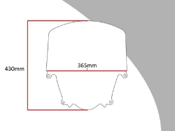 Afbeeldingen van Vervangingsruit touring / flip-up Suzuki GSF650S BANDIT '05-'08/ GSF1200S '06-'07/ GSF1250S '07-'16-transparant