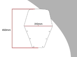 Afbeeldingen van Vervangingsruit Touring/ Flip-up Yamaha TDM850 '96-'01/ XJ600S '96-'03-licht getint